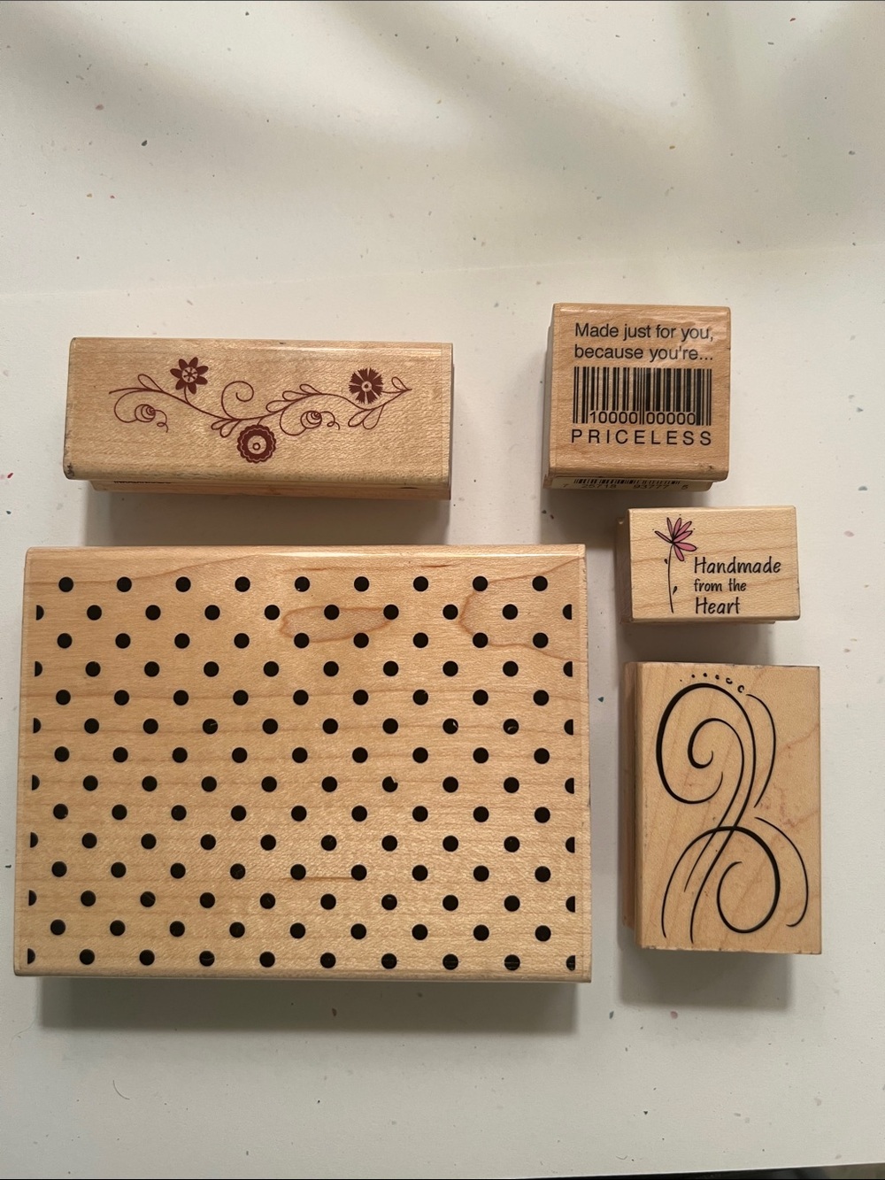 Hobby Lobby Wooden Rubber Stamp Bundle(5)   A mix of NWT and gently used